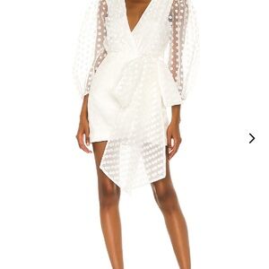 Lovers and Friends White Polka Dot Dress